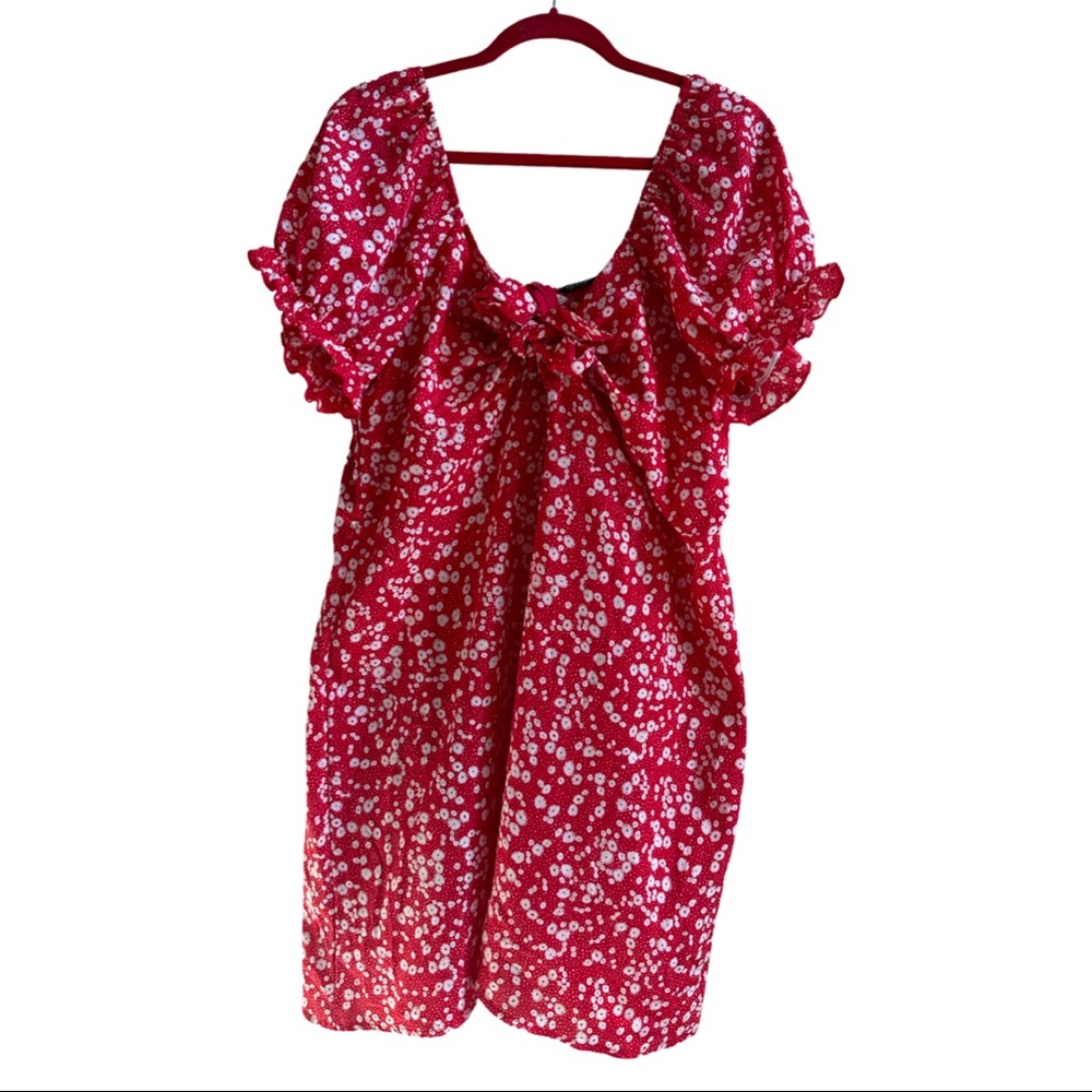 Red Floral Dress